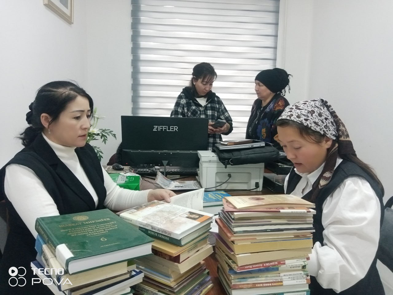 Pistalikent QFY da tashkil etilgan ko‘chma kutubxona